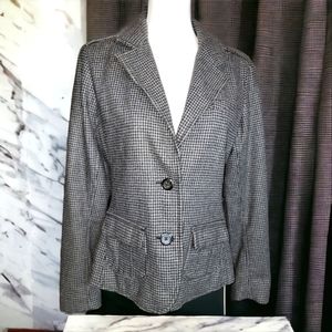 Levi's Wool Blend Houndstooth Blazer - Size Medium‎